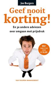 Boek Geef nooit korting- Jos Burgers